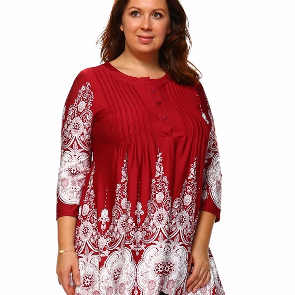 White Mark (2X)Flowy Tunic Top NWOT - Picture 2 of 4